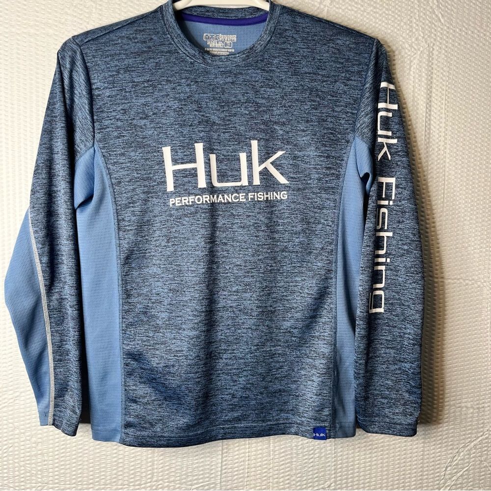 Huk Performance Fishing Shirt 100% Polyester Size S